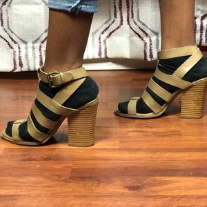 Tan Strap Heels